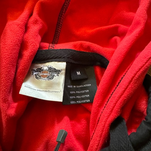 Women’s Harley Davidson Riding Jacket with Removable Hooded Fleece Inside Jacket - Picture 8 of 9